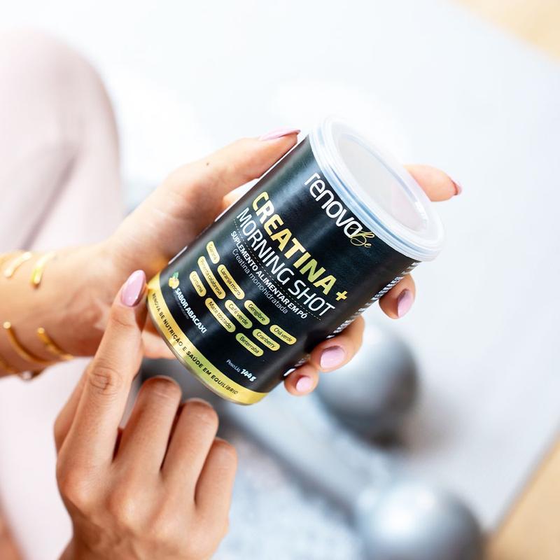 1 Pote Creatina + Morning Shot C/Creme Resveratrol- Renovabe